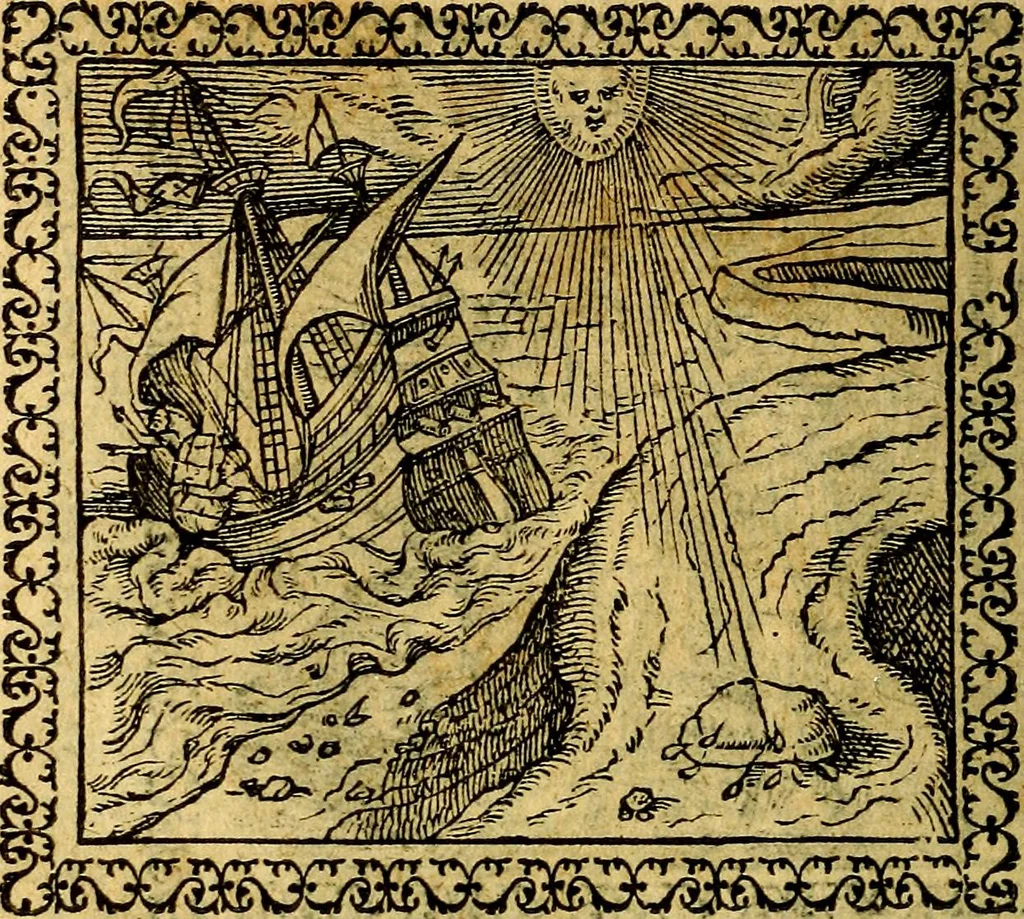 An illustration from Emblemata, et aliqvot nvmmi antiqvi operis, 1566, leaf 45