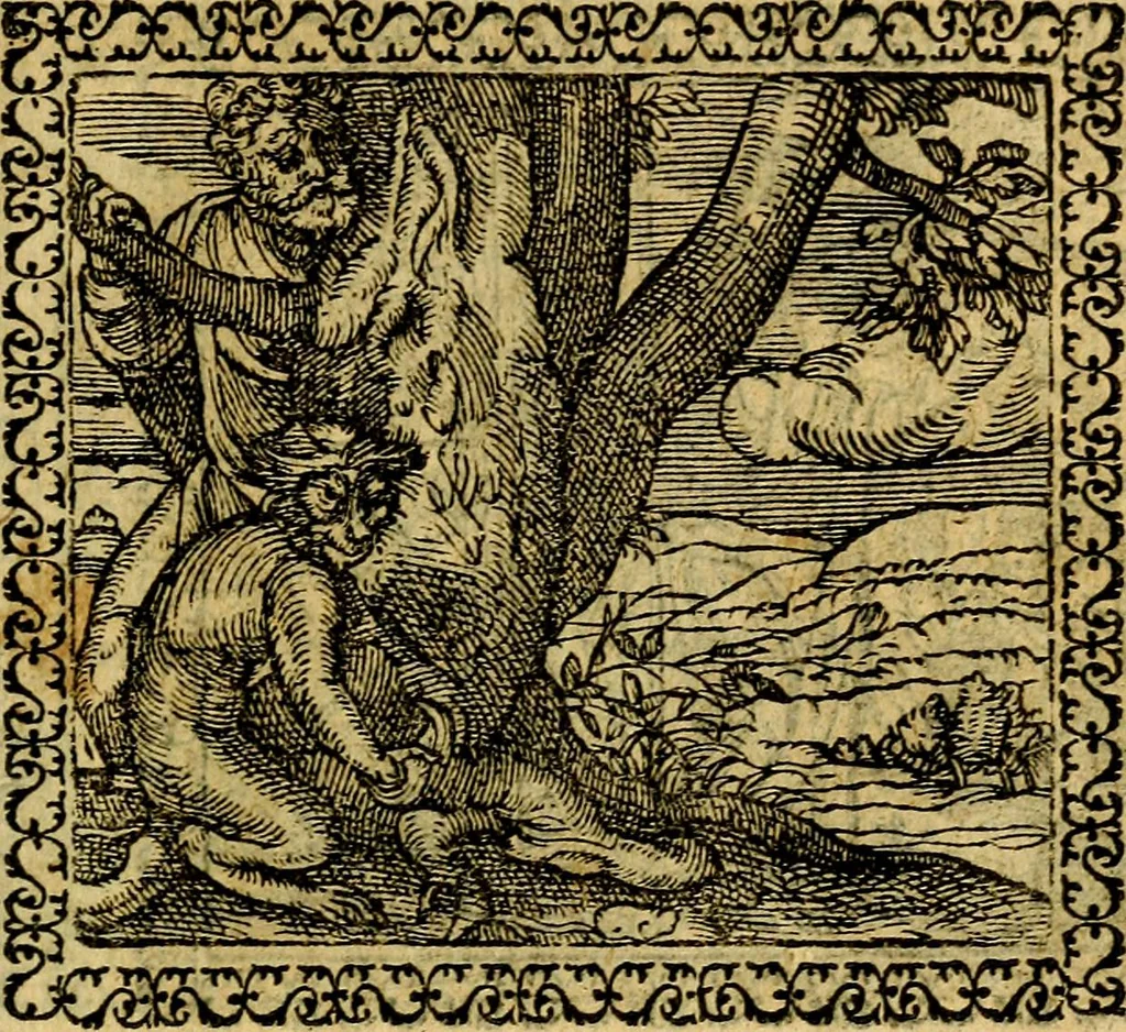 An illustration from Emblemata, et aliqvot nvmmi antiqvi operis, 1566, leaf 50