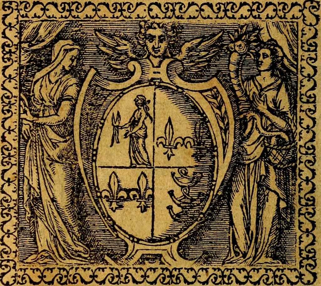 An illustration from Emblemata, et aliqvot nvmmi antiqvi operis, 1566, leaf 71
