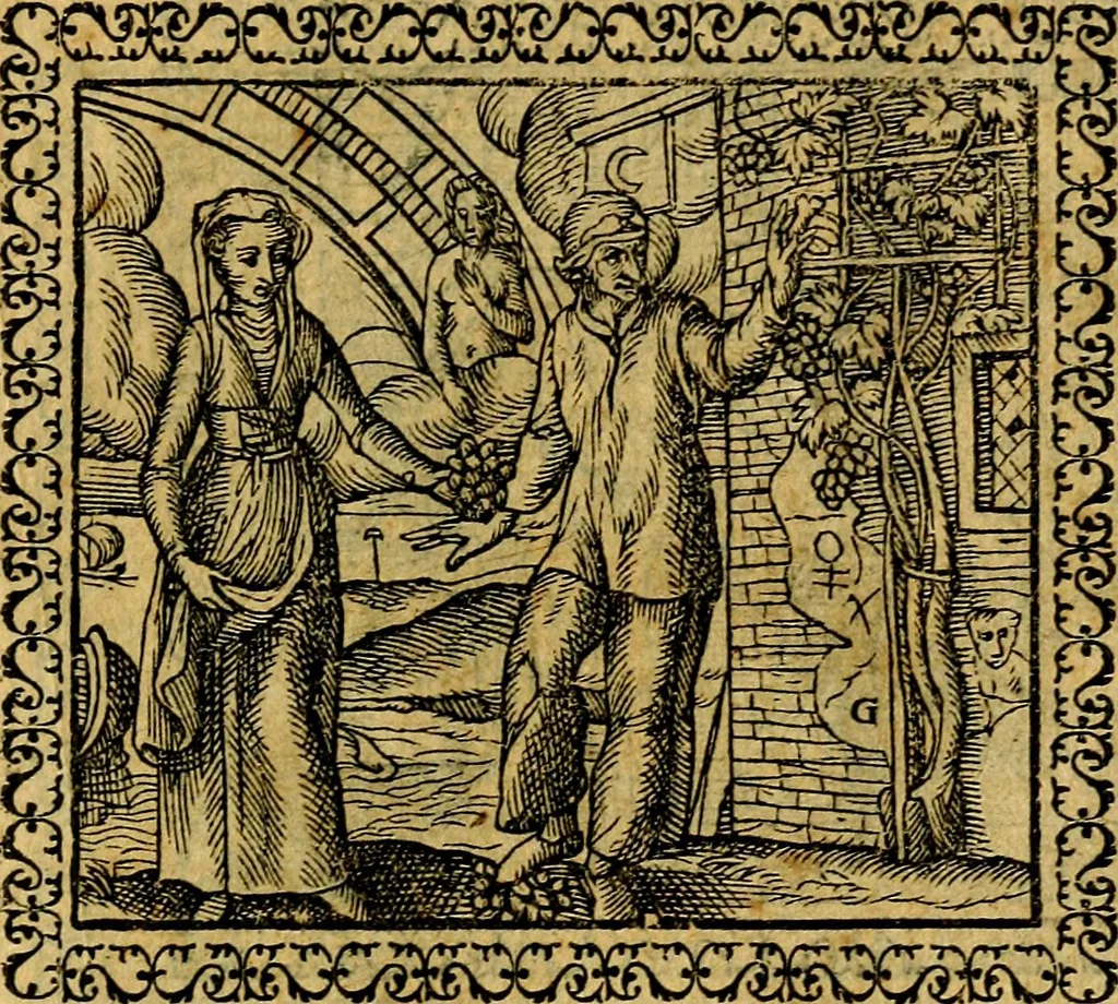 An illustration from Emblemata, et aliqvot nvmmi antiqvi operis, 1566, leaf 92