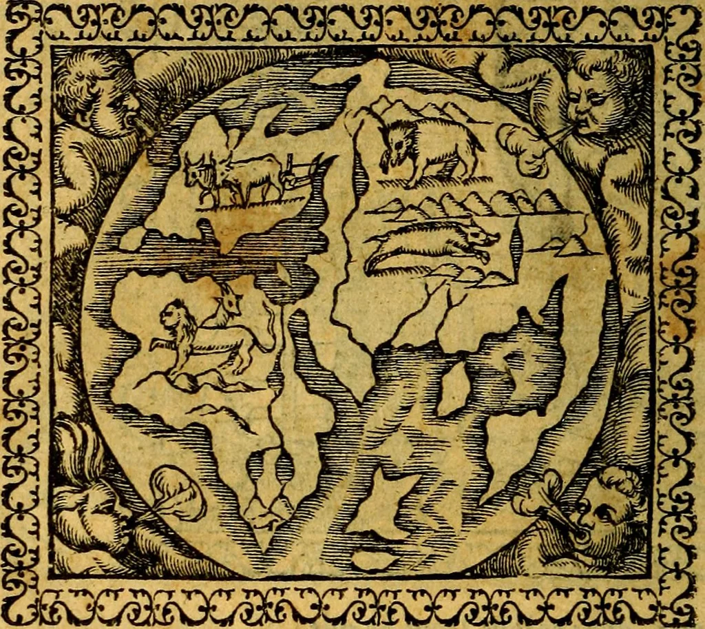An illustration from Emblemata, et aliqvot nvmmi antiqvi operis, 1566, leaf 99