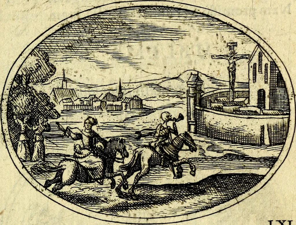 An illustration from Emblemata ethico-politica carmine explicata, 1661, leaf 102