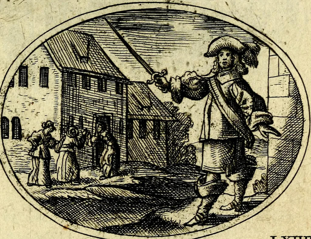 An illustration from Emblemata ethico-politica carmine explicata, 1661, leaf 106