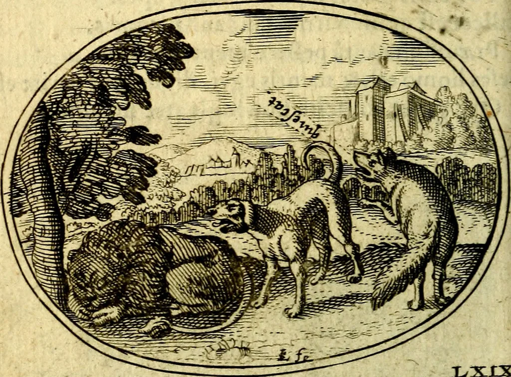 An illustration from Emblemata ethico-politica carmine explicata, 1661, leaf 113