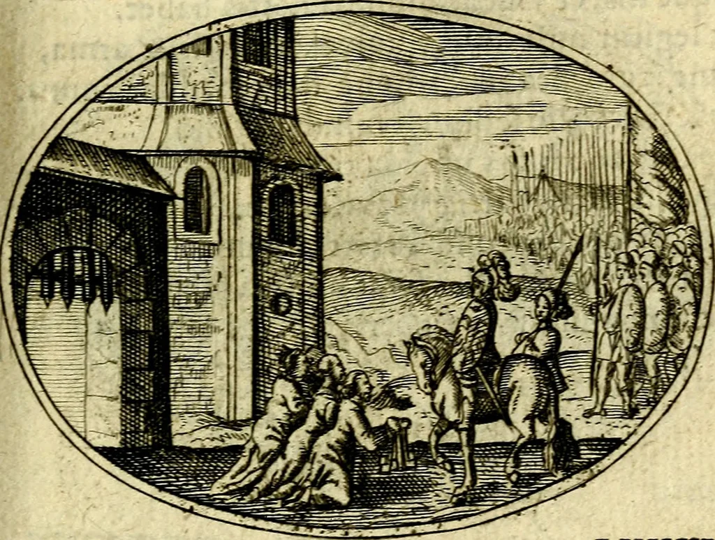 An illustration from Emblemata ethico-politica carmine explicata, 1661, leaf 118