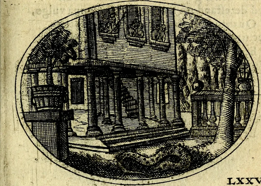 An illustration from Emblemata ethico-politica carmine explicata, 1661, leaf 122