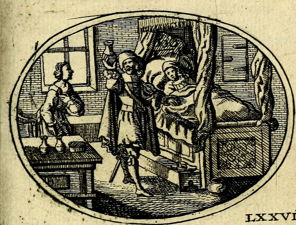 An illustration from Emblemata ethico-politica carmine explicata, 1661, leaf 126