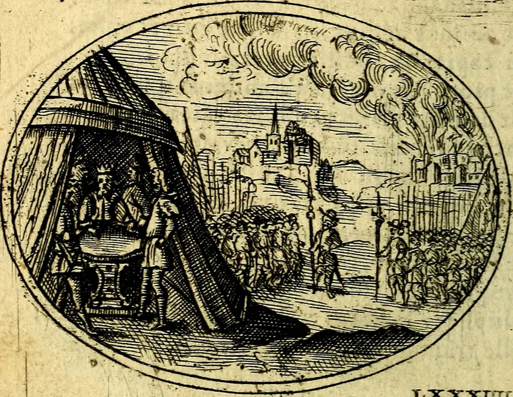 An illustration from Emblemata ethico-politica carmine explicata, 1661, leaf 137