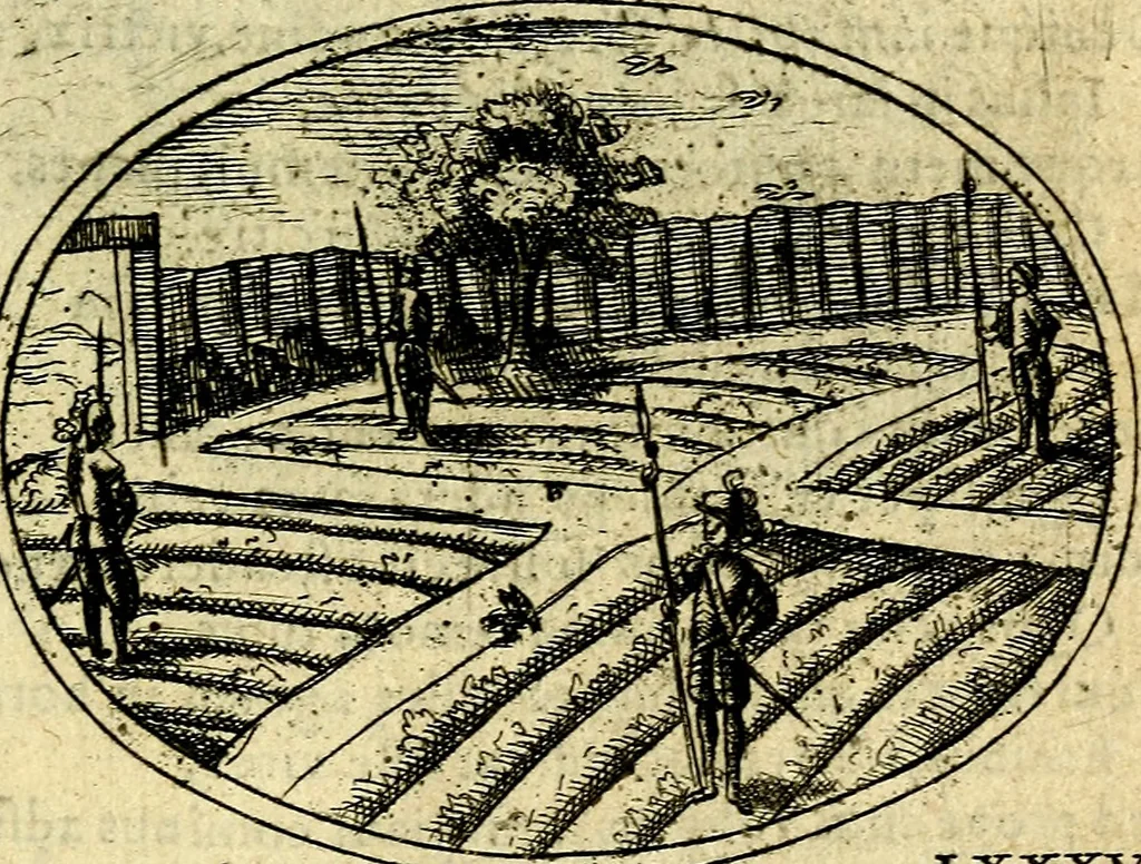 An illustration from Emblemata ethico-politica carmine explicata, 1661, leaf 138