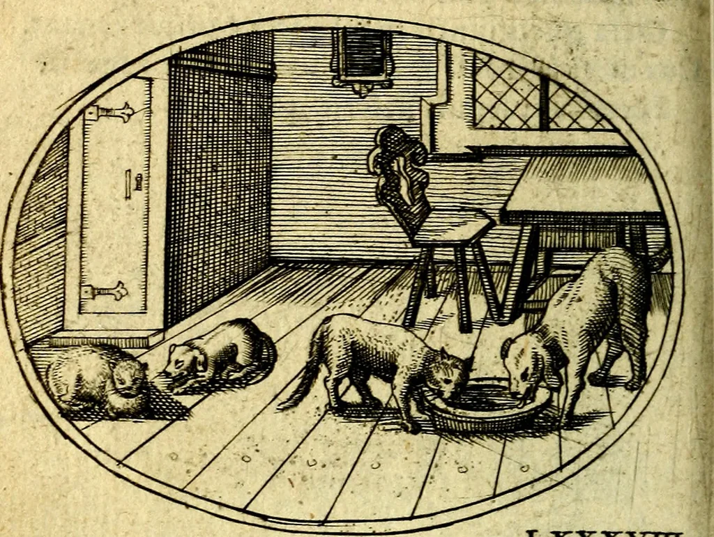 An illustration from Emblemata ethico-politica carmine explicata, 1661, leaf 143