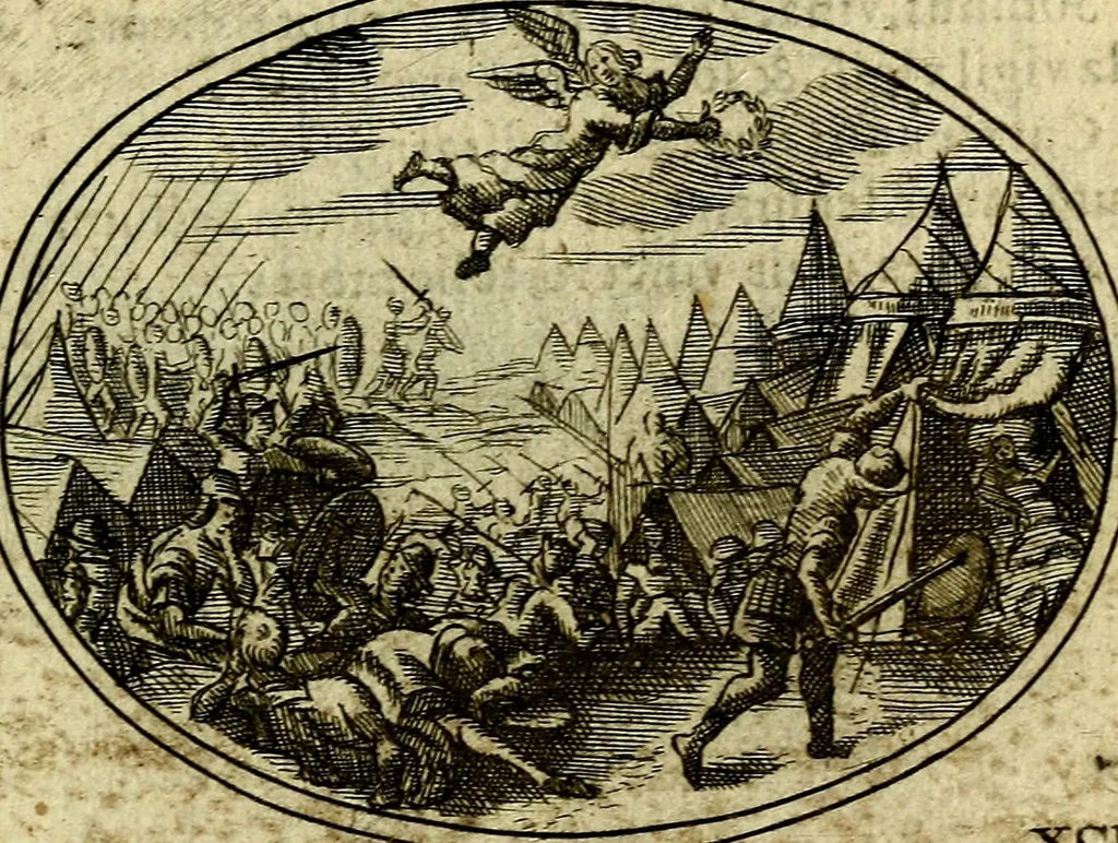 An illustration from Emblemata ethico-politica carmine explicata, 1661, leaf 150