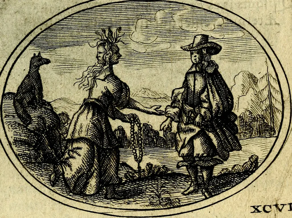 An illustration from Emblemata ethico-politica carmine explicata, 1661, leaf 156