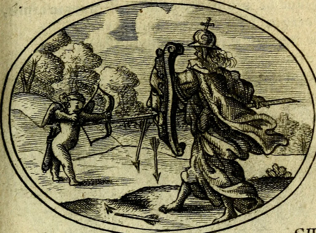 An illustration from Emblemata ethico-politica carmine explicata, 1661, leaf 168