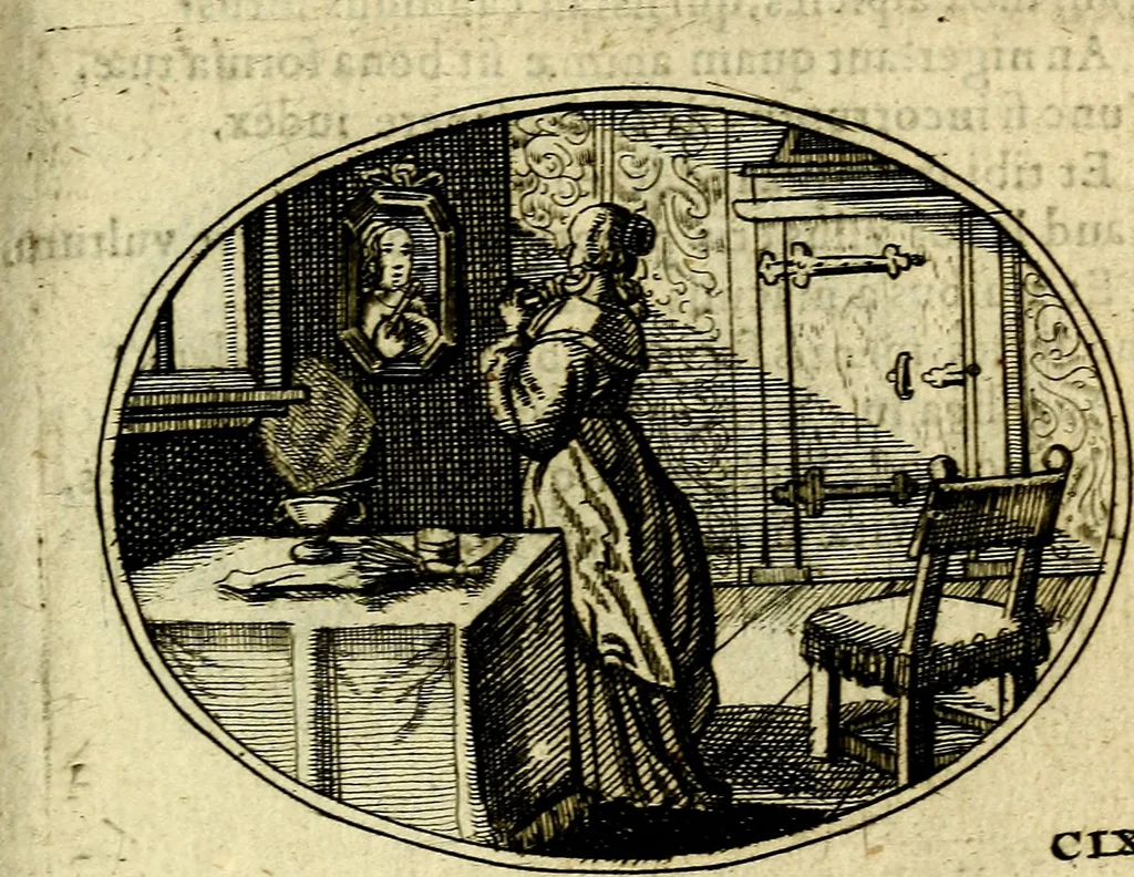 An illustration from Emblemata ethico-politica carmine explicata, 1661, leaf 180