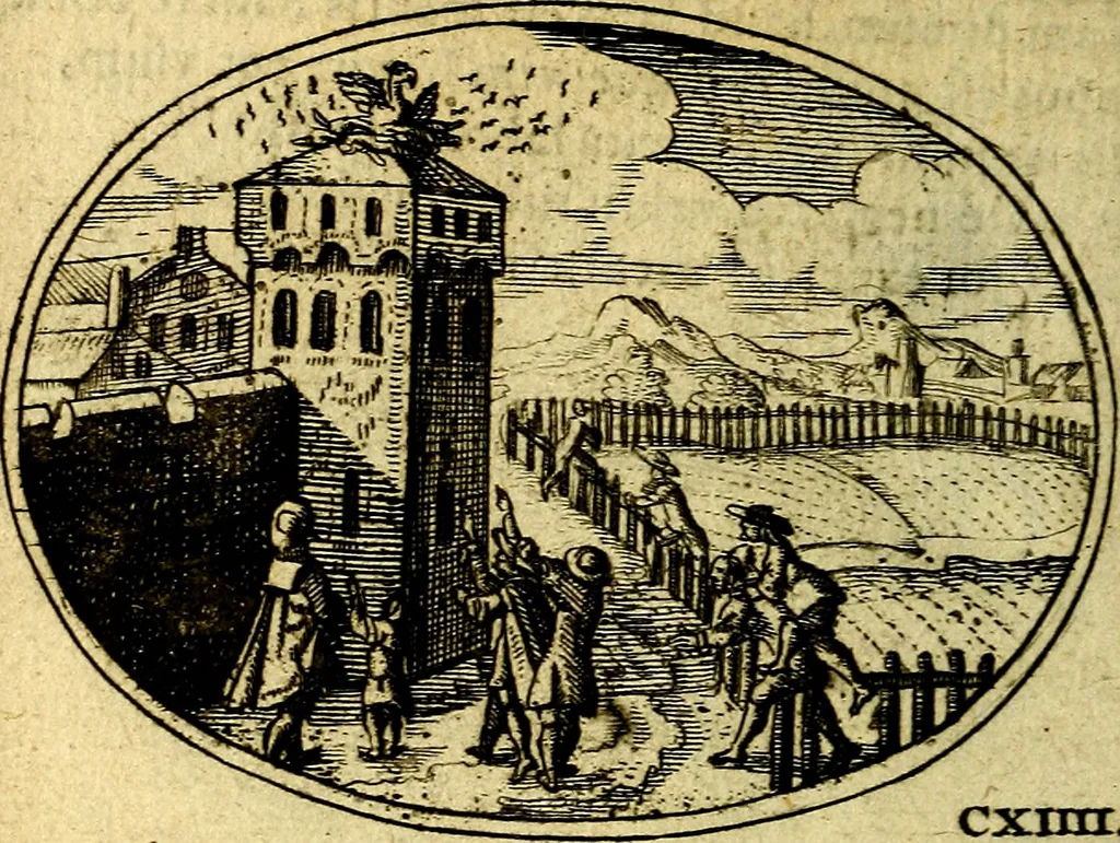 An illustration from Emblemata ethico-politica carmine explicata, 1661, leaf 189