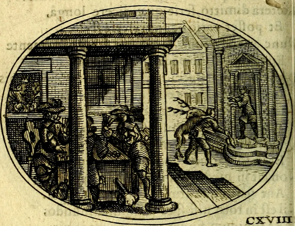 An illustration from Emblemata ethico-politica carmine explicata, 1661, leaf 197