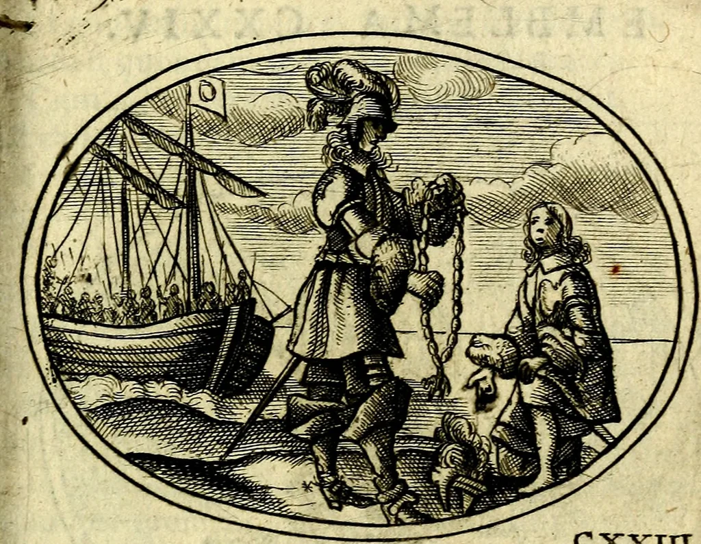 An illustration from Emblemata ethico-politica carmine explicata, 1661, leaf 206