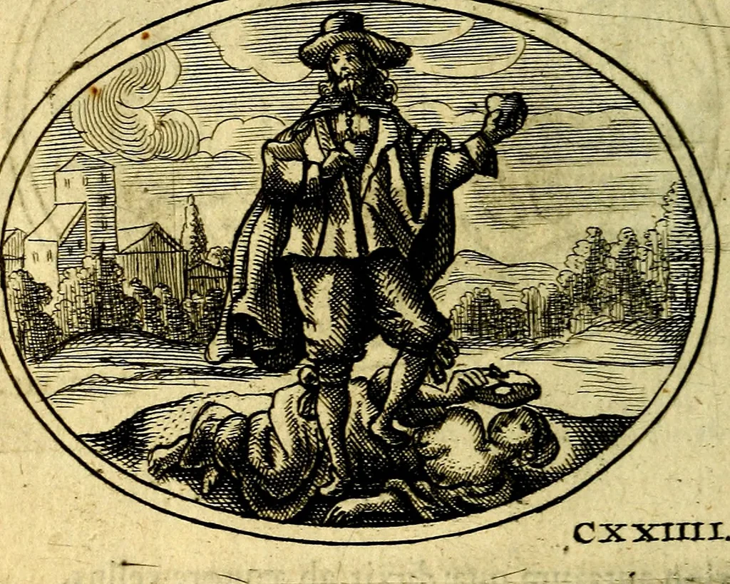 An illustration from Emblemata ethico-politica carmine explicata, 1661, leaf 207