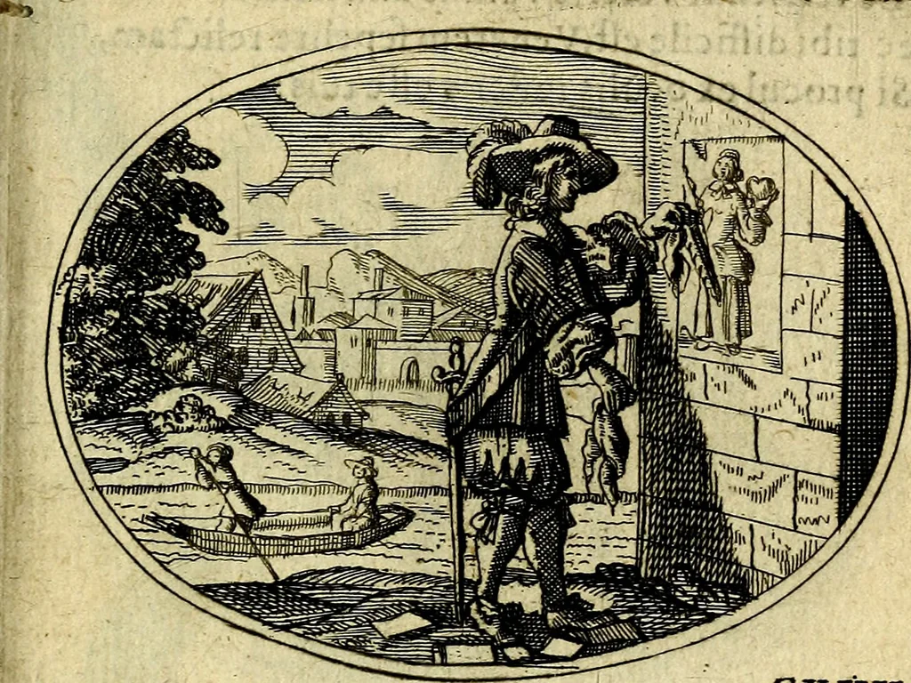 An illustration from Emblemata ethico-politica carmine explicata, 1661, leaf 218