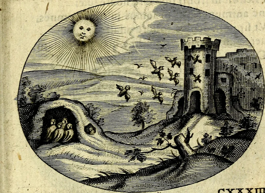 An illustration from Emblemata ethico-politica carmine explicata, 1661, leaf 224