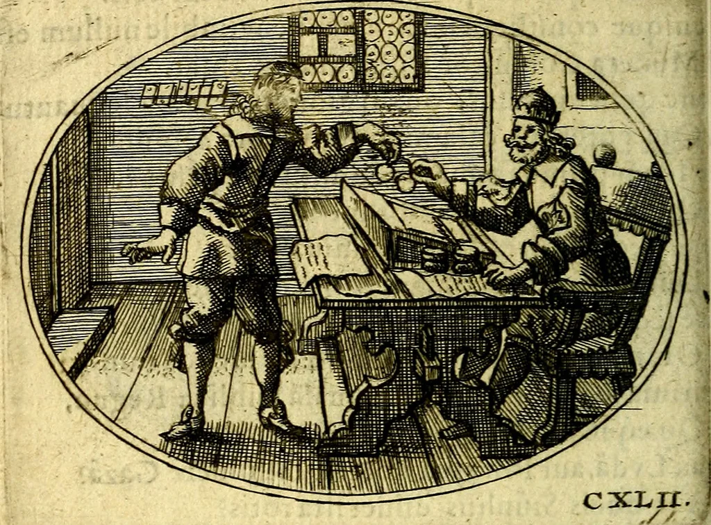 An illustration from Emblemata ethico-politica carmine explicata, 1661, leaf 243