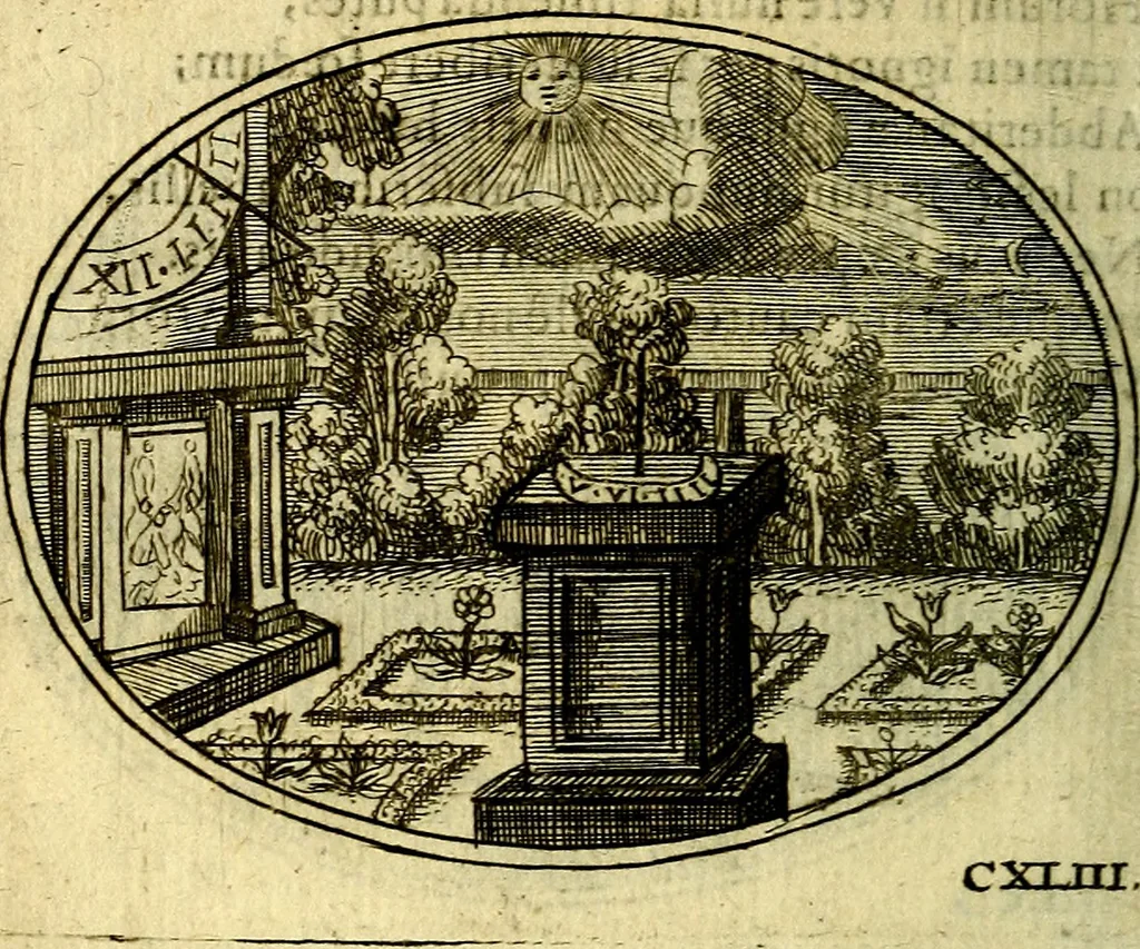 An illustration from Emblemata ethico-politica carmine explicata, 1661, leaf 245