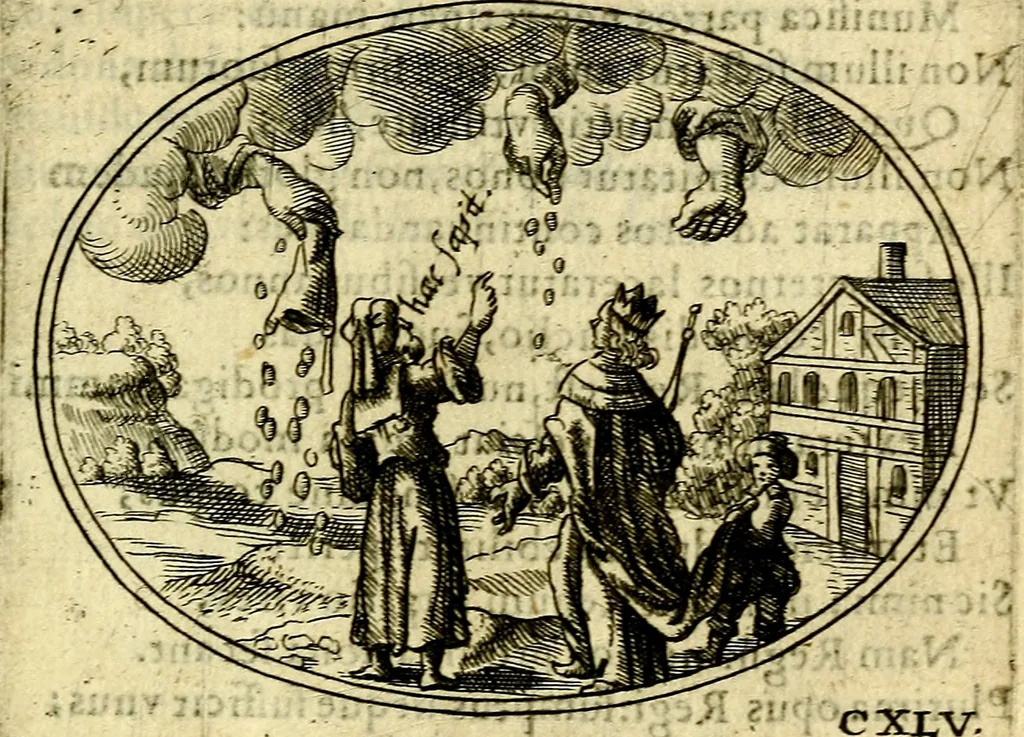 An illustration from Emblemata ethico-politica carmine explicata, 1661, leaf 250
