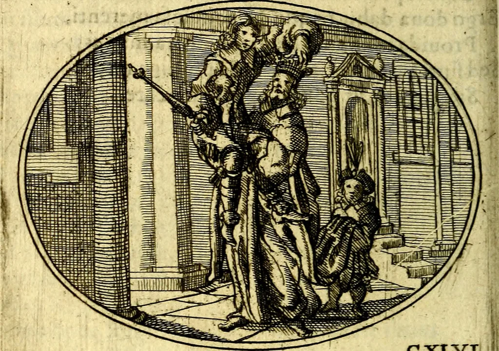 An illustration from Emblemata ethico-politica carmine explicata, 1661, leaf 253
