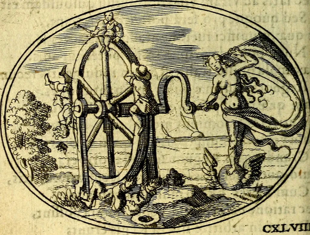 An illustration from Emblemata ethico-politica carmine explicata, 1661, leaf 257