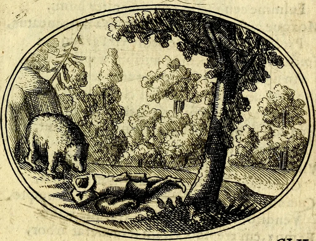 An illustration from Emblemata ethico-politica carmine explicata, 1661, leaf 274