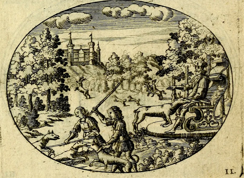 An illustration from Emblemata ethico-politica carmine explicata, 1661, leaf 28