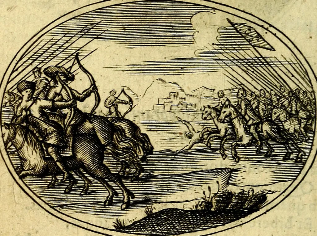 An illustration from Emblemata ethico-politica carmine explicata, 1661, leaf 35