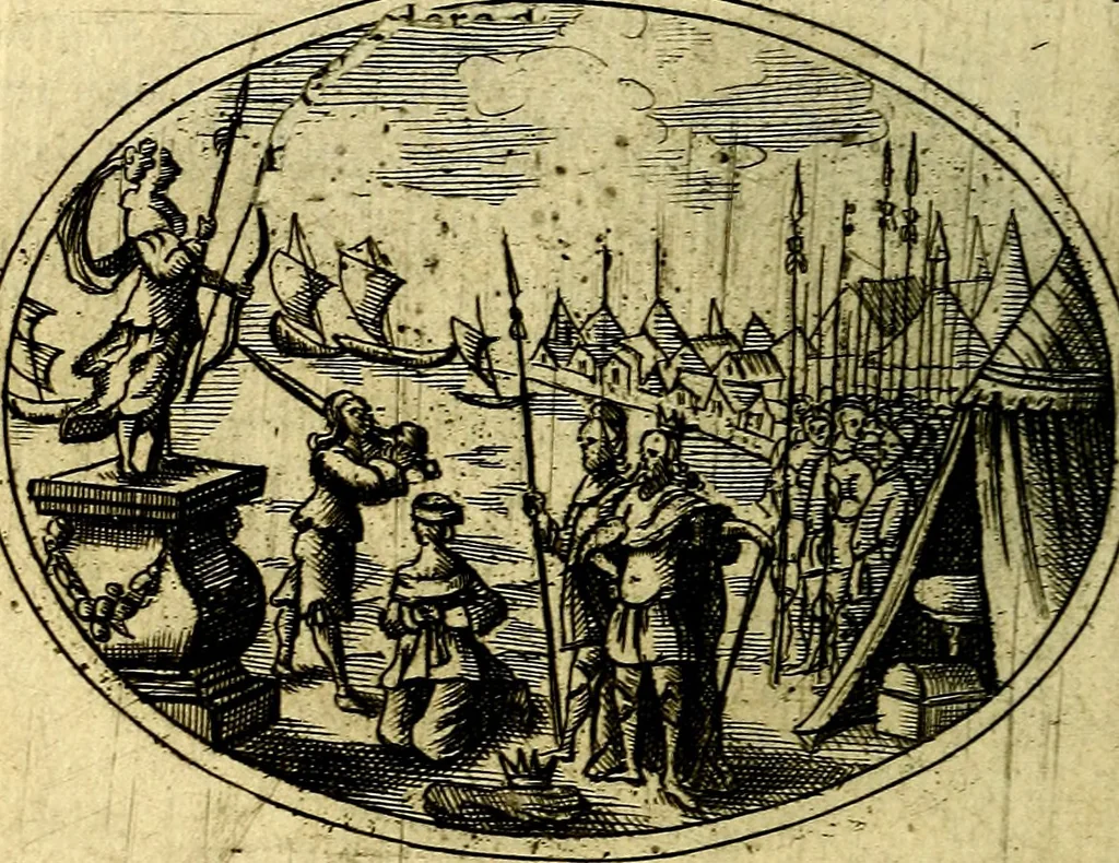 An illustration from Emblemata ethico-politica carmine explicata, 1661, leaf 45