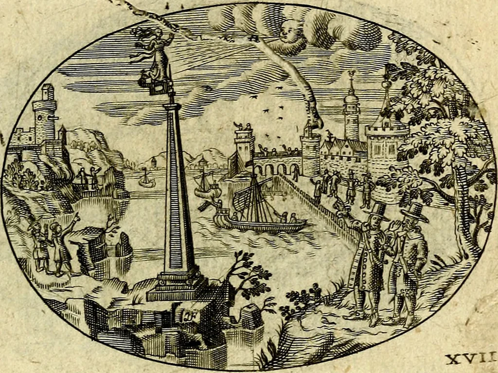 An illustration from Emblemata ethico-politica carmine explicata, 1661, leaf 48