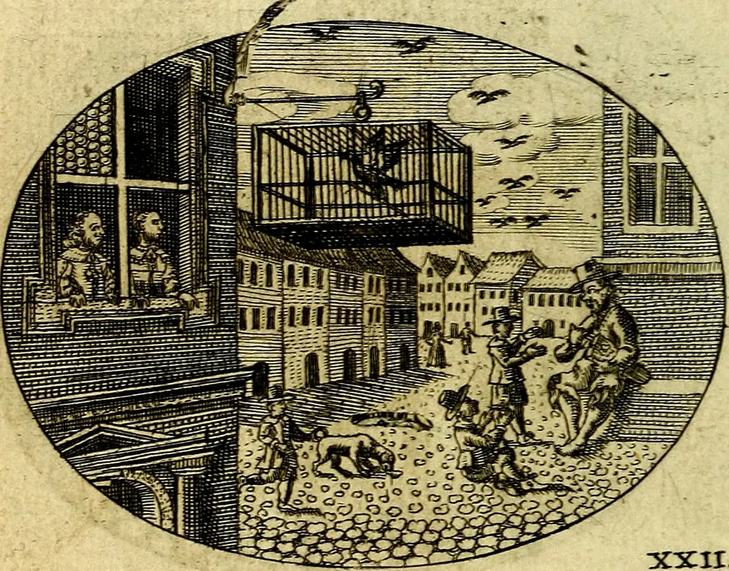 An illustration from Emblemata ethico-politica carmine explicata, 1661, leaf 53