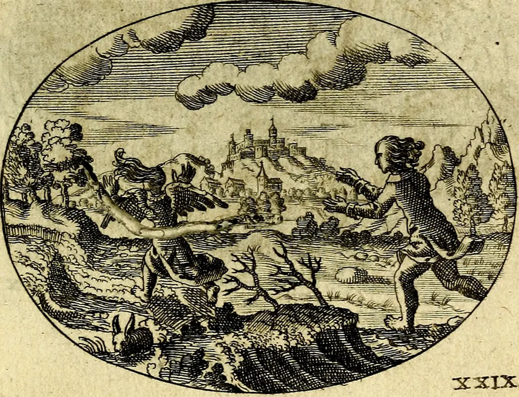 An illustration from Emblemata ethico-politica carmine explicata, 1661, leaf 60