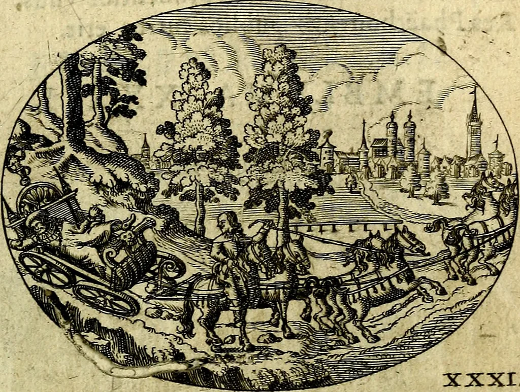 An illustration from Emblemata ethico-politica carmine explicata, 1661, leaf 62