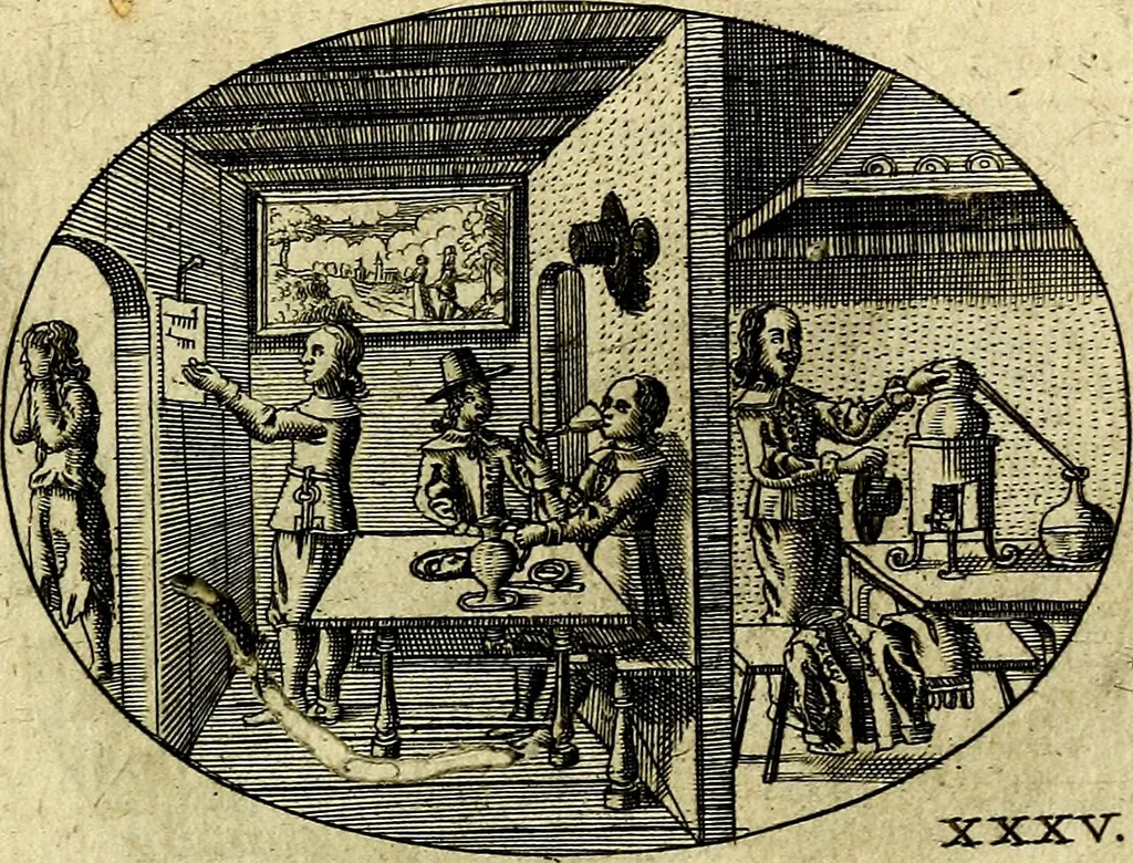 An illustration from Emblemata ethico-politica carmine explicata, 1661, leaf 66