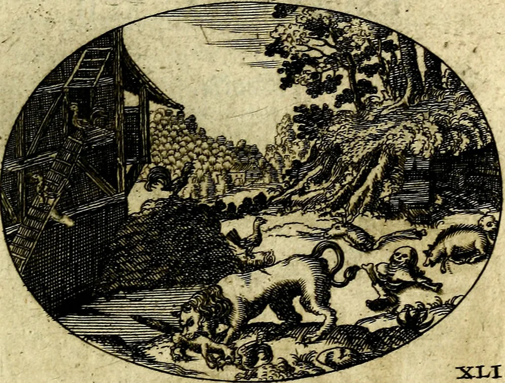 An illustration from Emblemata ethico-politica carmine explicata, 1661, leaf 74