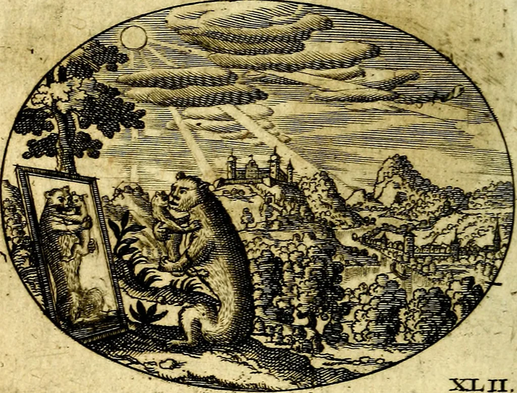 An illustration from Emblemata ethico-politica carmine explicata, 1661, leaf 75