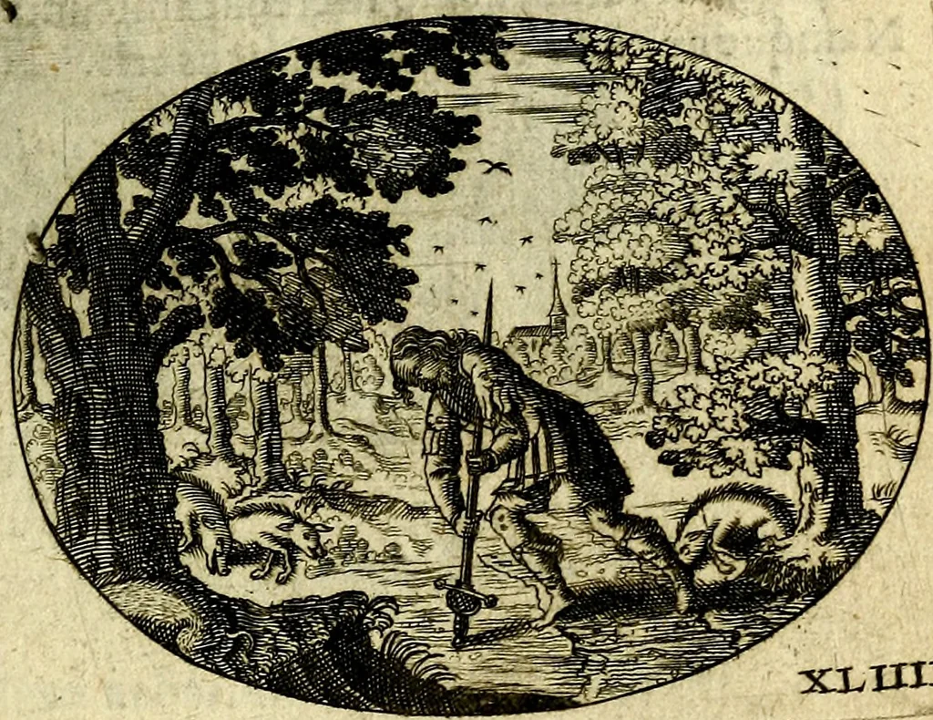 An illustration from Emblemata ethico-politica carmine explicata, 1661, leaf 78