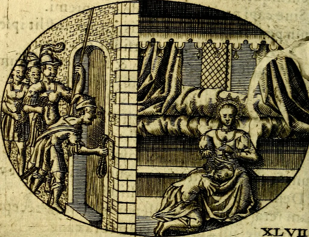 An illustration from Emblemata ethico-politica carmine explicata, 1661, leaf 83
