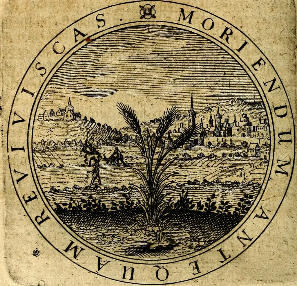 An illustration from Emblemata ethico politica. Ingenuâ at que eruditâ interpretatione nunc primùm illustrata, 1669, leaf 119