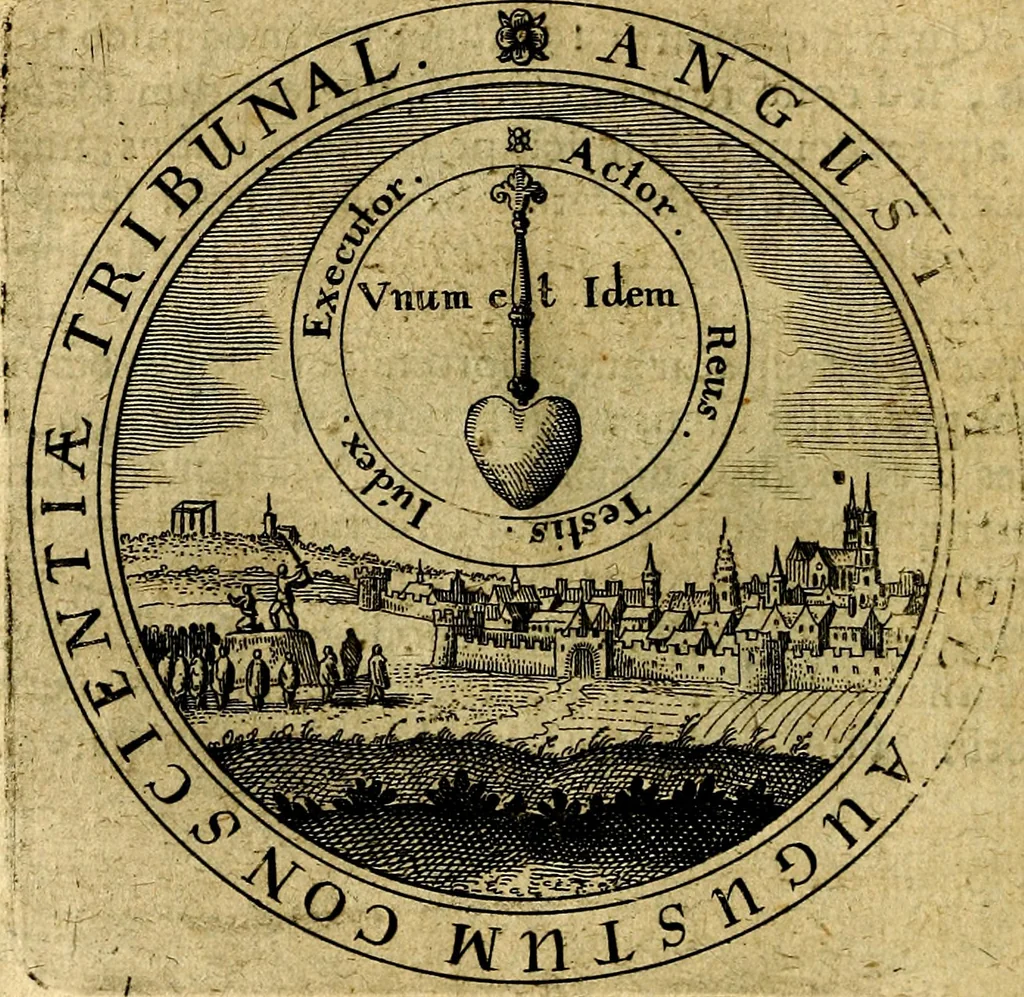 An illustration from Emblemata ethico politica. Ingenuâ at que eruditâ interpretatione nunc primùm illustrata, 1669, leaf 127