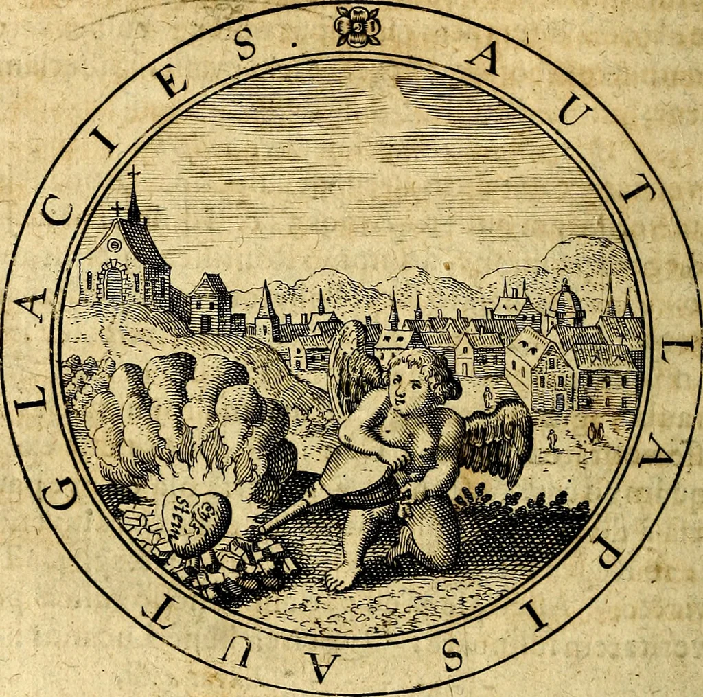 An illustration from Emblemata ethico politica. Ingenuâ at que eruditâ interpretatione nunc primùm illustrata, 1669, leaf 141