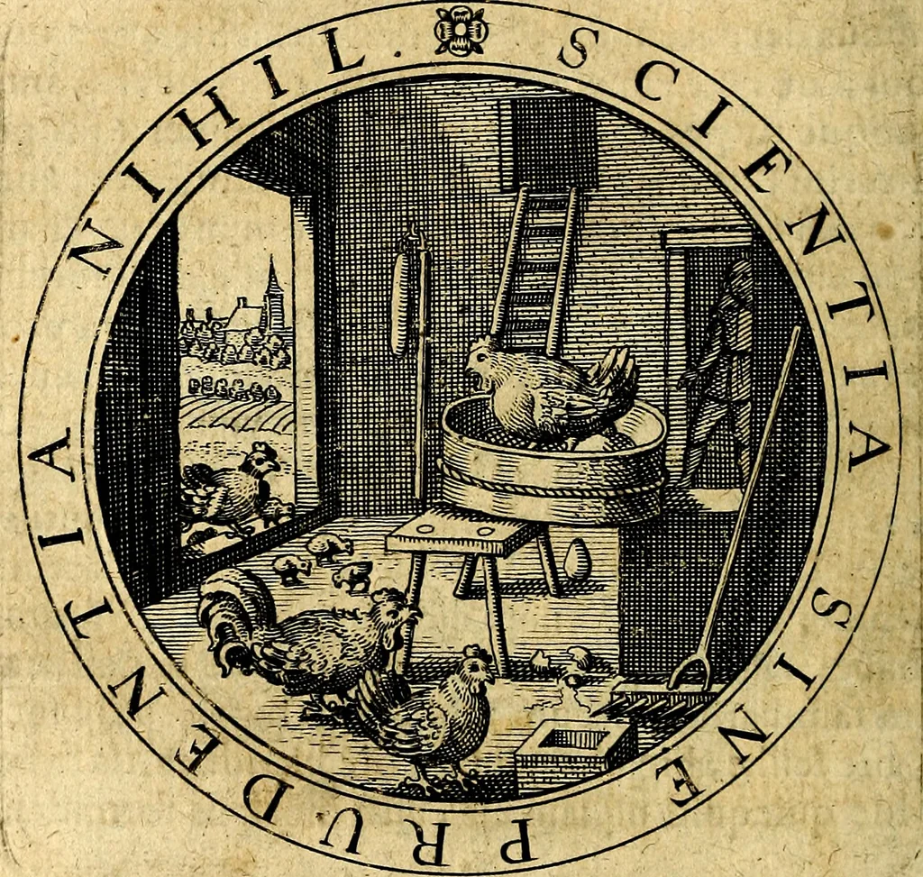 An illustration from Emblemata ethico politica. Ingenuâ at que eruditâ interpretatione nunc primùm illustrata, 1669, leaf 145