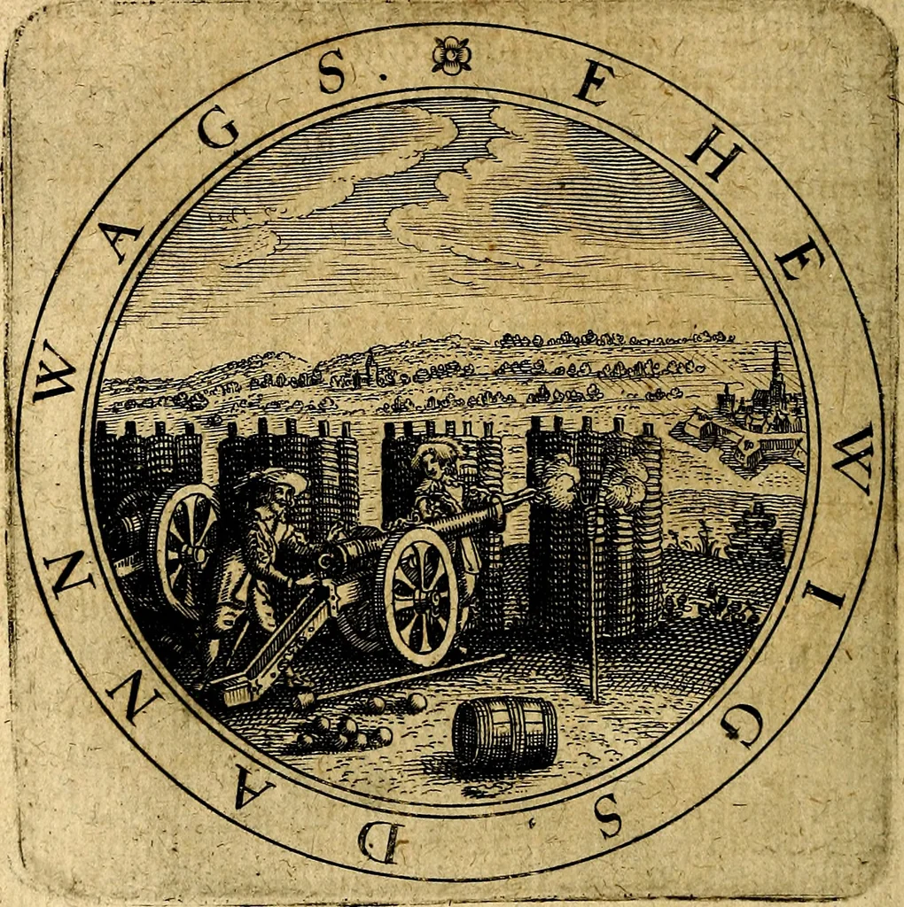 An illustration from Emblemata ethico politica. Ingenuâ at que eruditâ interpretatione nunc primùm illustrata, 1669, leaf 151