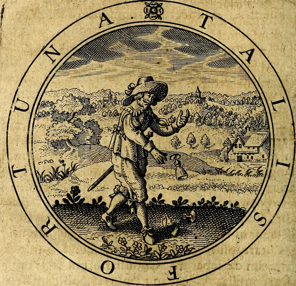 An illustration from Emblemata ethico politica. Ingenuâ at que eruditâ interpretatione nunc primùm illustrata, 1669, leaf 169