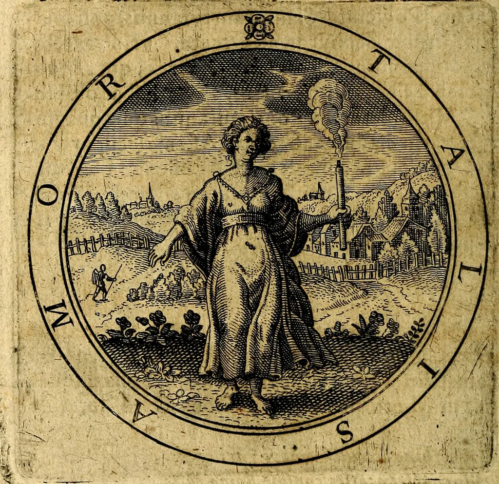 An illustration from Emblemata ethico politica. Ingenuâ at que eruditâ interpretatione nunc primùm illustrata, 1669, leaf 171