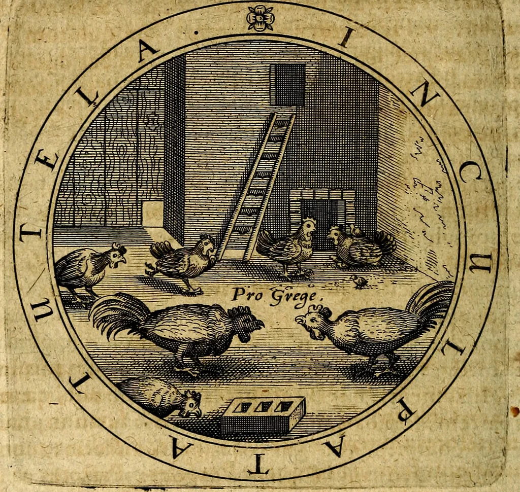 An illustration from Emblemata ethico politica. Ingenuâ at que eruditâ interpretatione nunc primùm illustrata, 1669, leaf 175